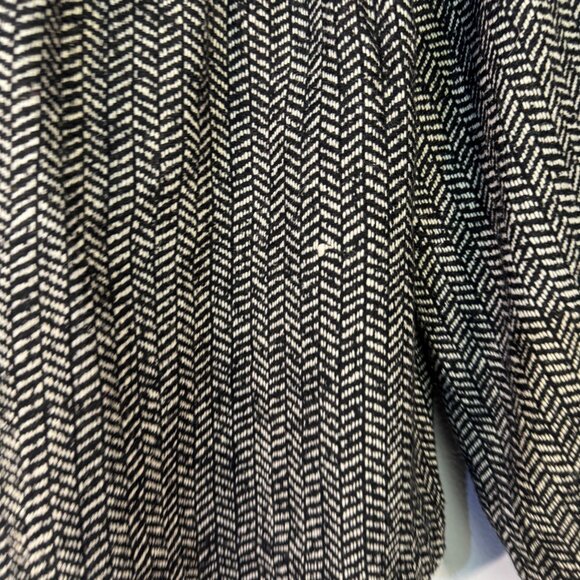 Apostrophe Womens Herringbone Cropped Jacket XL - Wool Blend Black & White - Picture 6 of 6